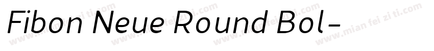 Fibon Neue Round Bol字体转换